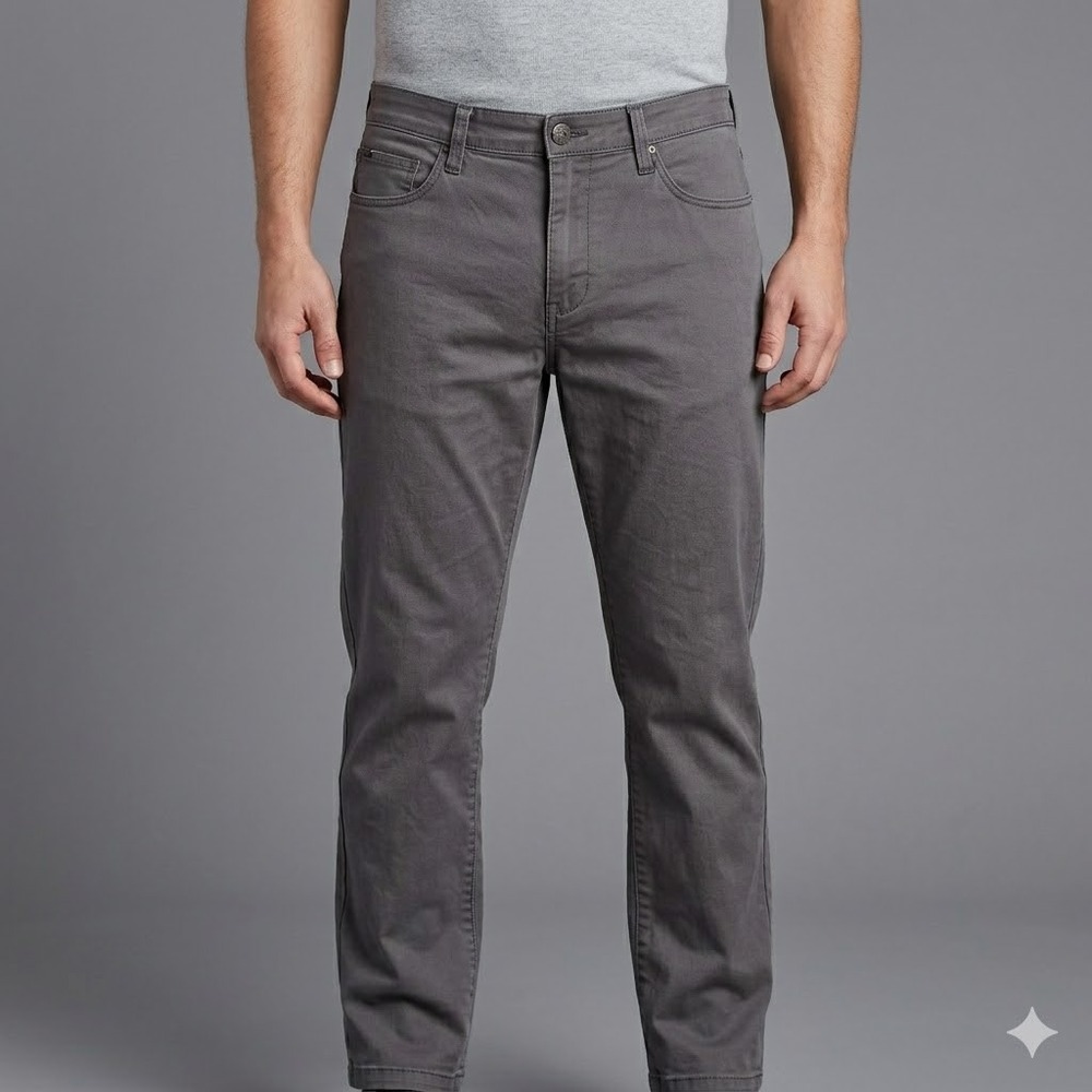 English Laundry 5-Pocket Stretch Twill Pants 34 x 30‎ Gray